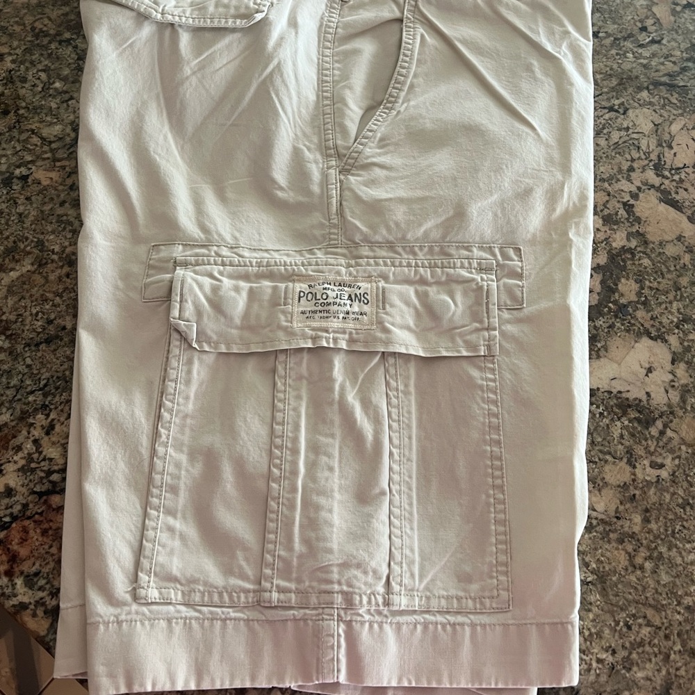 Men's White Cargo Pants